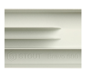 Радиатор алюминиевый боковое подключение STOUT Bravo 500 12 секций SRA-0110-050012 10