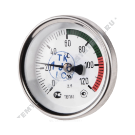 Термометр биметаллический Юмас ТБП-Т 120C Дк 63 L=50 0