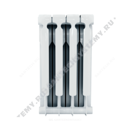 Радиатор биметаллический Ultra Plus 500 10 секций Qну=1430 Вт Ogint . 3