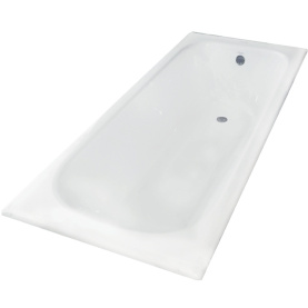 Чугунная ванна Aqualux ZYA 8-3 130х70 белая, без ножек, антислип 0