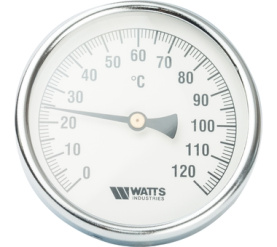 Термометр биметаллический с погружной гильзой, 100 мм F+R801(T) 10050 Watts 10006066(03.03.040) 0