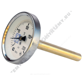 Термометр биметаллический Юмас ТБП-Т 200С Дк 63 L=100 0