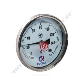 Термометр биметаллический Метер ТБ100 160C Дк 100 L=40 0