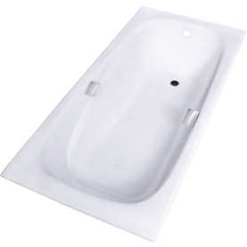 Чугунная ванна Aqualux ZYA-24C-2 180x85 белая, без ручек и ножек, антислип 1