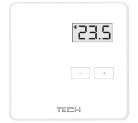 Беспроводной двухпозиционный комнатный терморегулятор (белый) TECH R-8b 1