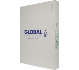 Радиатор биметаллический боковое подключение (белый RAL 9010) Global STYLE PLUS 500 10 секций 10