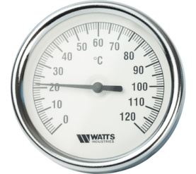 Термометр биметаллический с погружной гильзой 80 мм F+R801(T) 8075 Watts 10005944(03.02.060) 1