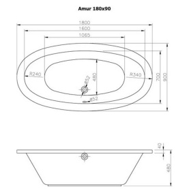 Панель фронтальная для ванны Vidima Видима, Сириус 1500 мм 2