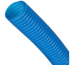 Труба гофрированная ПНД, цвет синий, наружным диаметром 25 мм для труб диаметр STOUT SPG-0001-502520 2