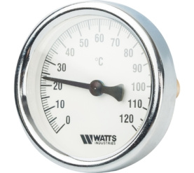 Термометр биметаллический с погружной гильзой 63 мм, штуц F+R801(T) 6375 Watts 10005809(03.01.060) 1
