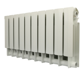 Радиатор биметаллический боковое подключение (белый RAL 9010) Global STYLE PLUS 350 10 секций 1