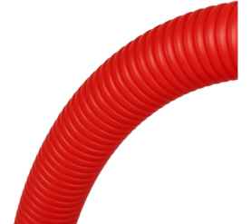 Труба гофрированная ПНД, цвет красный, наружным диаметром 25 мм для труб диаме STOUT SPG-0002-502520 1