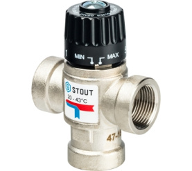 Термостатический смесительный клапан для систем отопления и ГВС 3/4 ВР 20-43 STOUT SVM-0010-164320 0