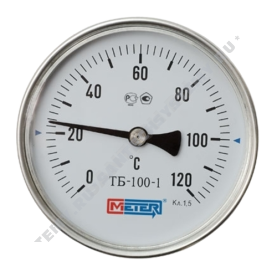 Термометр биметаллический Метер ТБ100 120C Дк 100 L=100 2