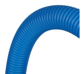 Труба гофрированная ПНД, цвет синий, наружным диаметром 25 мм для труб диаметр STOUT SPG-0001-502520 1