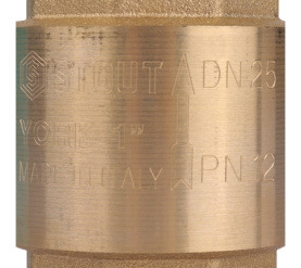 Клапан обратный пружинный муфтовый с пластиковым седлом 1 STOUT SVC-0012-000025 3