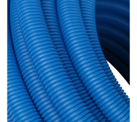 Труба гофрированная ПНД, цвет синий, наружным диаметром 25 мм для труб диаметр STOUT SPG-0001-502520 3