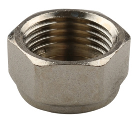 Заглушка ВР никелированная 1/2 для стальных труб резьбовой TIEMME 1500200(1880N0004) 1