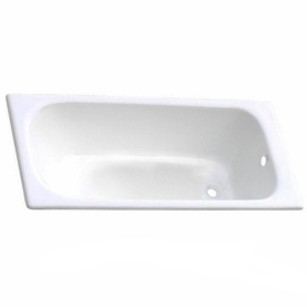Чугунная ванна Aqualux ZYA-8-5 170x70 goldman белая, без ножек, антислип 0