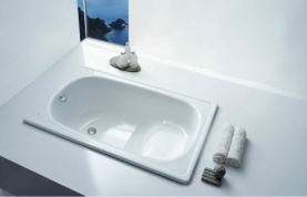 Стальная ванна сидячая BLB Europa Mini 105x70 см 80 л B05E 2