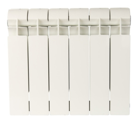 Радиатор биметаллический боковое подключение (белый RAL 9010) Global STYLE PLUS 350 6 секций 1