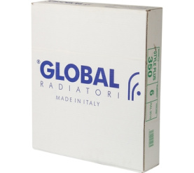 Радиатор биметаллический боковое подключение (белый RAL 9010) Global STYLE PLUS 350 6 секций 7