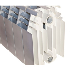 Радиатор алюминиевый боковое подключение (белый RAL 9010) GL- 350 10 секций Global 1