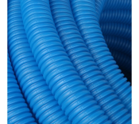 Труба гофрированная ПНД, цвет синий, наружным диаметром 32 мм для труб диаметр STOUT SPG-0001-503225 3