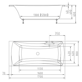 Панель для ванны Vagnerplast Front Panel 150 фронтальная 2