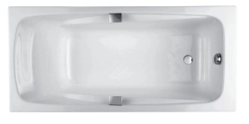 Ванна чугунная Jacob Delafon Repos 170x80 см E2915-00 с отверстиями для ручек 0