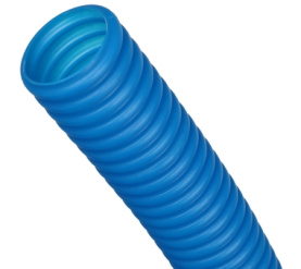 Труба гофрированная ПНД, цвет синий, наружным диаметром 32 мм для труб диаметр STOUT SPG-0001-503225 2