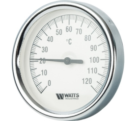 Термометр биметаллический с погружной гильзой 80 мм F+R801(T) 8075 Watts 10005944(03.02.060) 0