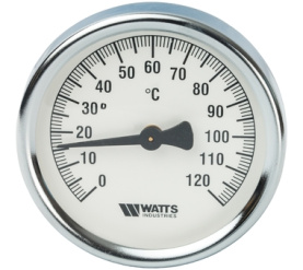 Термометр биметаллический накладной FR810(ТАВ) 80120 Watts 10006505(03.08.080) 2