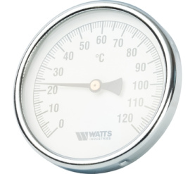 Термометр биметаллический с погружной гильзой 100 мм F+R801(T) 10075 Watts 10006071(03.03.060) 1