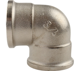 Угольник ВВ никелированный 3/4х3/4 для стальных труб резьбовой TIEMME 1500162(1560N000505) 3