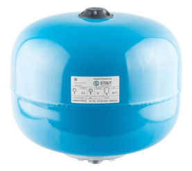 Расширительный бак, гидроаккумулятор 24 л. вертикальный (цвет синий) STOUT STW-0001-000024 0