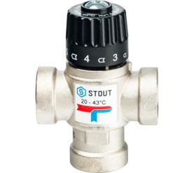 Термостатический смесительный клапан для систем отопления и ГВС 3/4 ВР 20-43 STOUT SVM-0010-164320 2