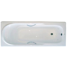 Чугунная ванна Aqualux ЧА17080 170х80 см с ручками, с ножками 1