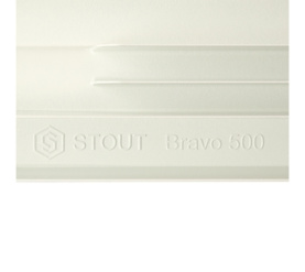 Радиатор алюминиевый боковое подключение STOUT Bravo 500 14 секций SRA-0110-050014 9