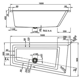 Панель для ванны Vagnerplast Corona P 150x55 2
