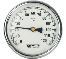 Термометр биметаллический с погружной гильзой 100 мм F+R801(T) 100100 Watts 10006076(03.03.100) 1