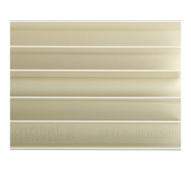 Радиатор биметаллический боковое подключение (белый RAL 9010) Global STYLE PLUS 500 6 секций 9