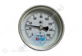 Термометр биметаллический Метер ТБ80 160C Дк 80 L=100 0