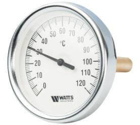 Термометр биметаллический с погружной гильзой 80 мм F+R801(T) 80100 Watts 10005950(03.02.100) 1
