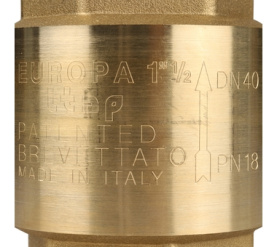 Клапан обратный пружинный муфтовый с металлическим седлом EUROPA 100 1 1/2 Itap 7