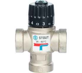 Термостатический смесительный клапан для систем отопления и ГВС 3/4 ВР 35-60 STOUT SVM-0010-166020 1