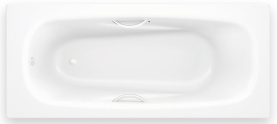 Стальная ванна BLB Universal Anatomica 170x75 см B75U42-1 с отверстиями под ручки 232 мм 1