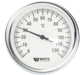Термометр биметаллический с погружной гильзой 80 мм F+R801(T) 80100 Watts 10005950(03.02.100) 0