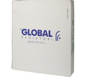 Радиатор биметаллический боковое подключение (белый RAL 9010) Global STYLE PLUS 500 8 секций 9