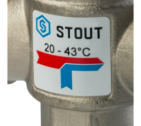 Термостатический смесительный клапан для систем отопления и ГВС 1 НР 20-43° STOUT SVM-0020-164325 3